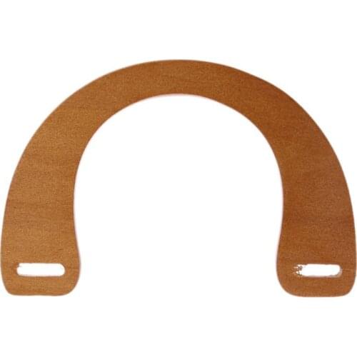Y1UU Wooden Purse Handle for Bag Making Handle Shopping Tote Replacement DIY Crafts