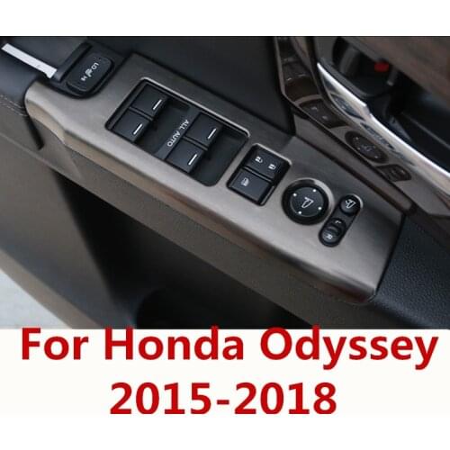For Honda Odyssey 2015-2018 Interior Inner Door Window Lift Button Switch Panel Cover Trim Interior decoration Auto Accessories