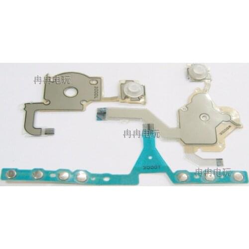 For PSP 3000 PSP3000 Game Console Repair Keypad Conductive Membrane Replacement for Right/Left R/L Key and Home Start Flex Cable