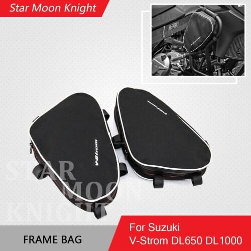 For Suzuki V-Strom DL650 DL1000 For Givi For Kappa Motorcycle Repair Tool Placement Bag Bumper Frame Package Toolbox