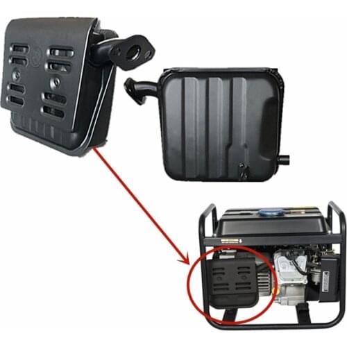 154F Exhaust Muffler Silencer FOR 152F 156F 1KW 1.5KW GASOLINE GENERATOR 1500 1800 Horizontal Engine Exhaust Pipe