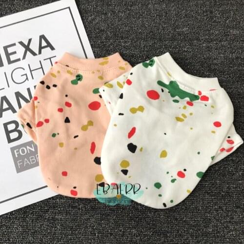 Cotton Puppy Chihuahua Spring Sweater Pet Dog Clothes for Small Dogs Pets Clothing Yorkshire Tshirt Pug Costume Poodle Apparel