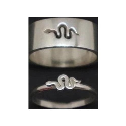 Trendy Gold Snake Rings For Women Men Lover Couple Rings Set Friendship Engagement Wedding Open Rings 2021 Punk Jewelry