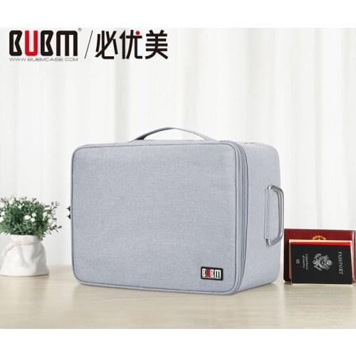 BUBM Multi-layer Partitions File Sorting Bag ,Certificates Files Organizer,Creative Multifunction File Folder Ticket Bags