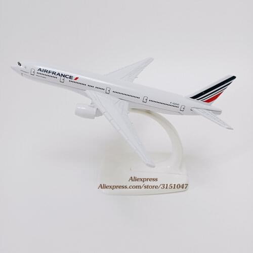 16cm Alloy Metal Air France Airlines Airplane Model France Boeing 777 B777 Airways Plane Model Stand Aircraft Kids Gifts