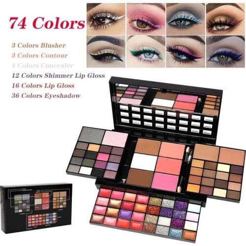 Fashion Eyeshadow Palette All-in-One Makeup Gift Set Long Lasting Waterproof Cosmetic Professional Use Great for Every Woman