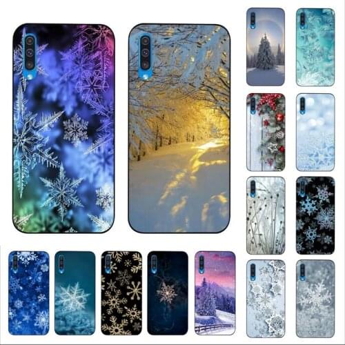 Yinuoda Winter Snow Flowers Fashion Phone Case for Samsung A30s 51 5 71 70 40 10 20 s 31 A7 A8 2018