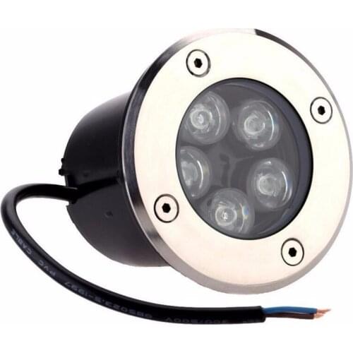 Outdoor Lighting 10W 5x2W LED Underground Light Warm Cool White DC12V AC85-265V Inground Buried Lamps for Garden Yard Corridor