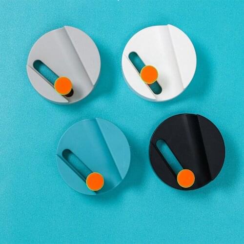 Wall Mounted Mop Holder Adjustable Household Adhesive Storage Broom Hanger Mop Hook Racks For Kitchen Bathroom