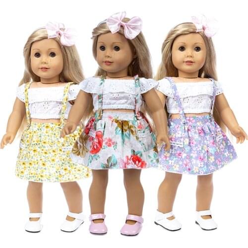 2020 New Casual dress suit Fit for American Girl Doll Clothes 18-inch Doll , Christmas Girl Gift(Only sell clothes)