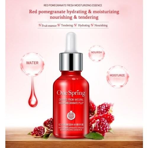 ONE SPRING essence red pomegranate serum face cream whitening/moisturizing remove dark spots derum liquid tights serum