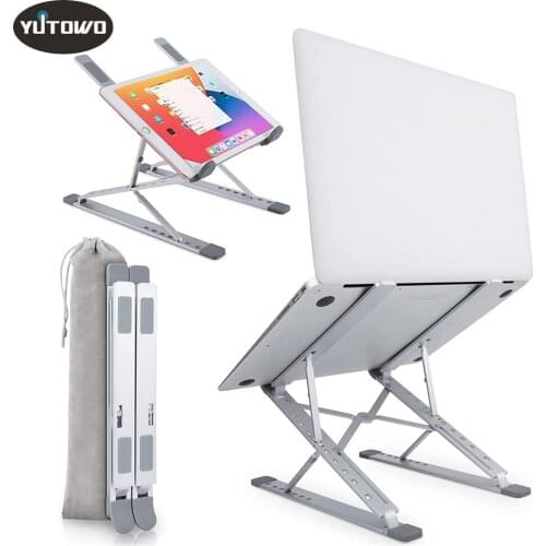 Laptop Stand Two-Layer Adjustable Height Laptop Holder, The Latest Portable Desktop Computer Stand For MacBook Air Pro HP Lenovo