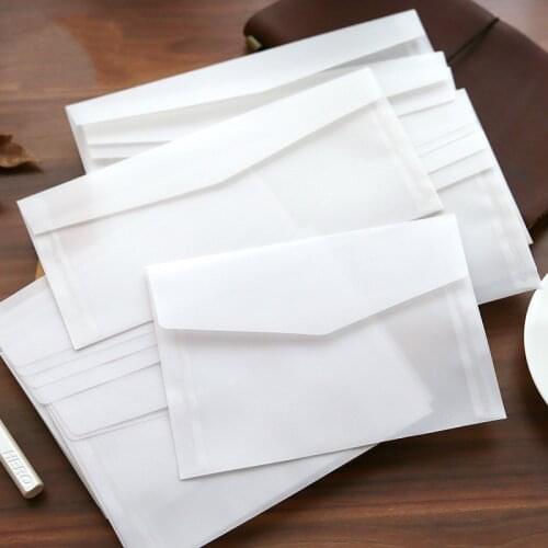 Transparent Envelope Translucent Paper Envelopes Letter Vintage Wedding Invitation Envelopes for Cards