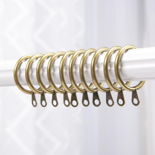 10PCS Strong Metal Drapery Window Curtain Ring Rustproof Bath Rod Clips, 28/32/38/45mm Diameter