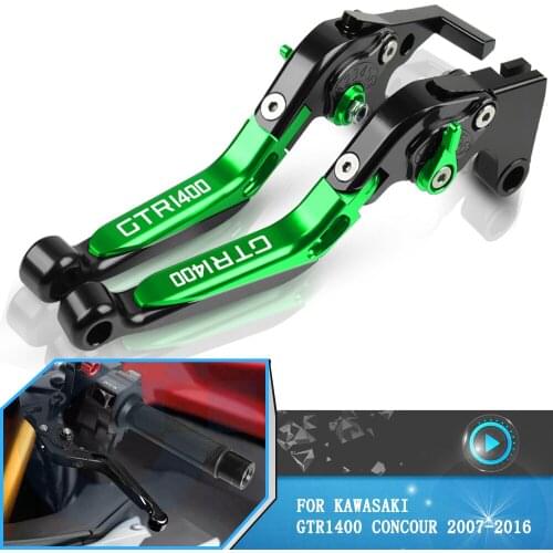 Motorcycle CNC Adjustable Brake Clutch Levers For Kawasaki GTR1400 CONCOUR 2007-2010 2011 2012 2013 2014 2015 2016 Accessories