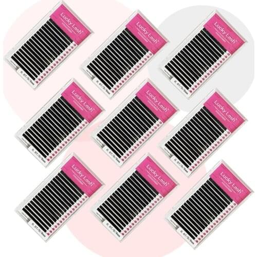 16 Rows Normal Eyelash Extension False Eyelashes Faux Mink Lashes Supplies CC/DD New Natural Lashes Individual Lash Makeup Tools