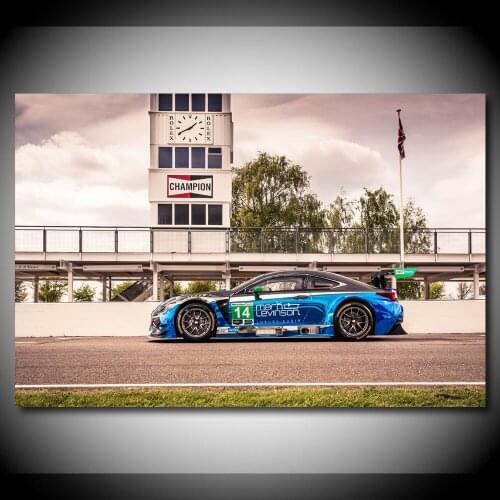 Silk Painting Wall Art SportsCar RC F GT3 Race Racing Car Picture Canvas Posters and Prints Modern Home Room Decorations