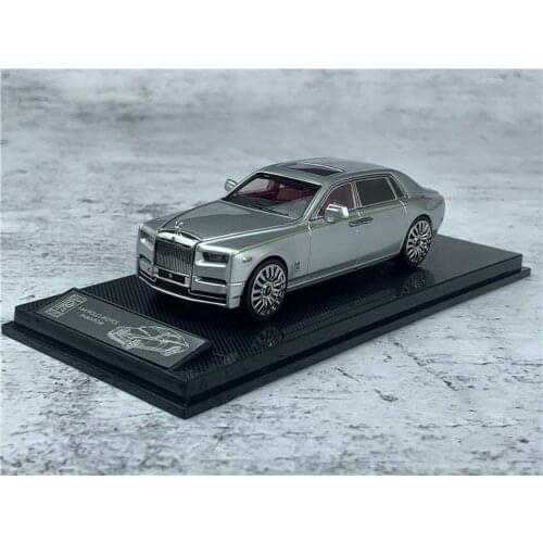 SmallCarArt 1/64 Scale Ro_lls Ro_yce Phantom VIII Silver Diecast car Model Toy Gift