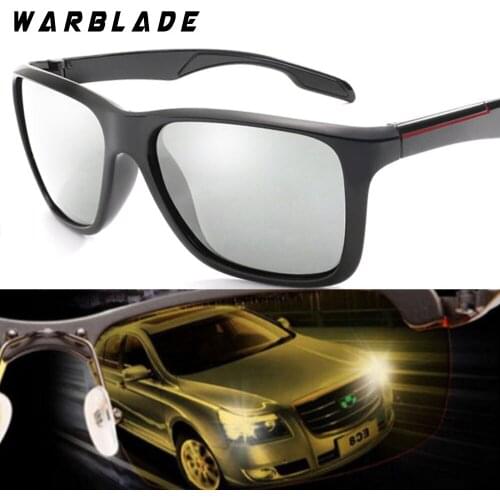 WarBLade 2018 Photochromic Polarized Sunglasses Men Car Driving Goggles Chameleon Sunglass Male HD Discoloration Glasses K1037