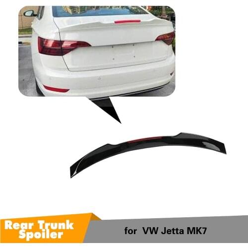 For VW Jetta Spoiler ABS Material Car Rear Wing Primer Color Rear Spoiler For Volkswagen Jetta VII MK7 2019 2020