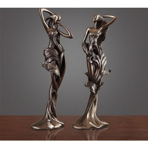 [VIP]Creative European Character Sculpture Ornament Abstract Figures Resin Crafts Statue Home Decoration Accessories Furnishings