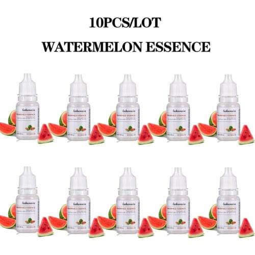 Watermelon Flavor Natural Flavor Essence Oil Drop for Lip Gloss Diy Lip Gloss Base Handmade Lipstick Food Grade Fragrance 10PCS