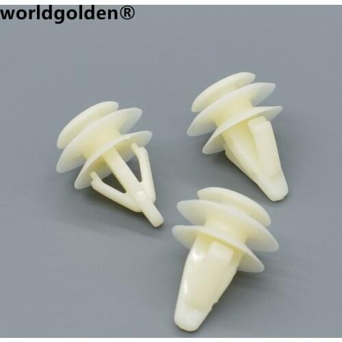 Worldgolden 100pcs auto fasteners Trim Panel Retainer for Honda 91566-SP0-003