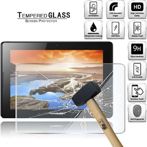 Tablet Tempered Glass Screen Protector Cover for Lenovo A10-70 A7600 Tablet Computer Anti-Scratch Explosion-Proof Screen