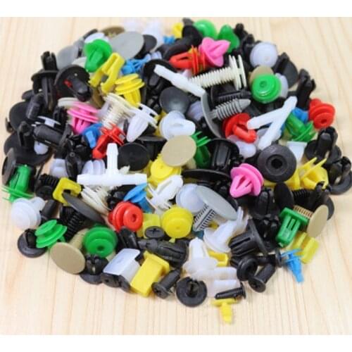 CHIZIYO 500pcs Mixed variety Universal Auto Clip Vehicle Door Fastener Buckle Car Interior Trim Card Panel Fixed Clamp Plastic