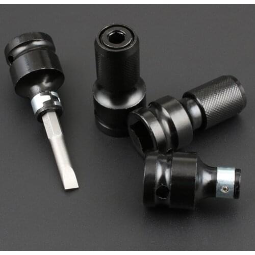 1 Pcs 1/2 Inch Hex Female Socket Adapter High Carbon Steel Quick Release Chuck Converter Drill Chucks Adaptor Hand Tool Parts