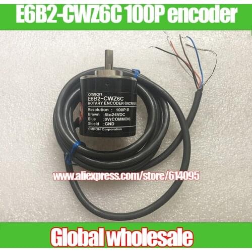1pcs E6B2-CWZ6C 100P/R rotary encoder for Omron / 100 line incremental optical encoder / pulse generator / motor controller