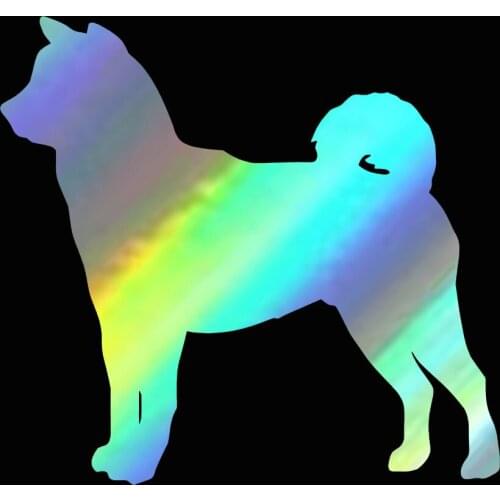 10.2*9.5CM Shiba Inu Dog Vinyl Decal Waterproof Lovely Car Stickers Car Window Car Styling Decoration Accessories Black/Silver