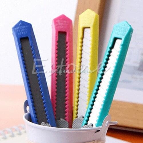 2PCS Box Cutter Utility Knife Snap Off Retractable Razor Blade Knife Tool