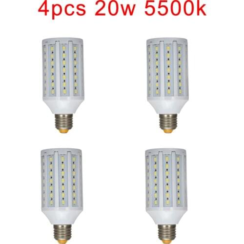 4PCS 20w Photo Bulb LED for Photo Studio Video light diffuser soft box lighting kit E27 5500K Corn LED