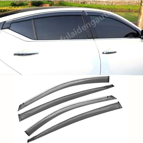 4pcs For Nissan Teana Altima 2019-2020 Window Visor Vent Shade Rain Guard Door Visor Car Styling Accessories