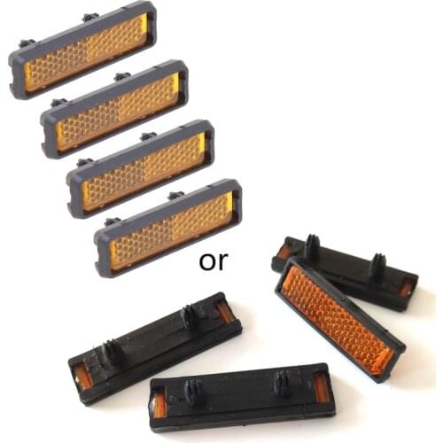 4 Pcs/Set Bicycle Pedal Reflector Safety Night Cycling Reflective Bike Accessory