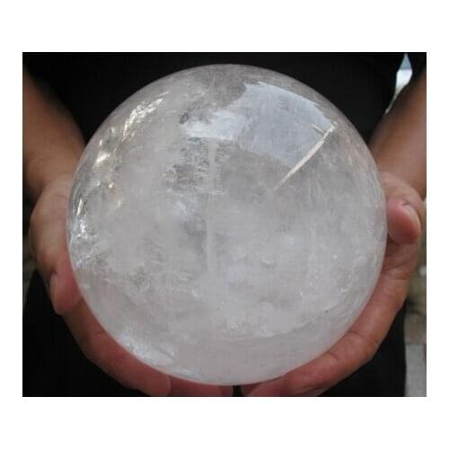 7200g NATURAL transparent CRYSTAL QUARTZ SPHERE BALL