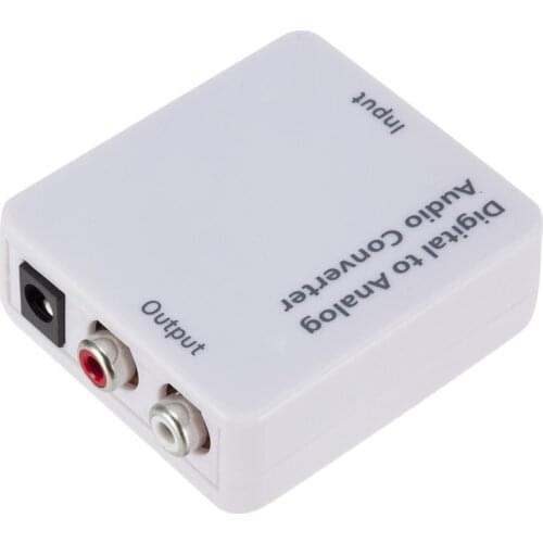 Audio Converter Digital Optical Coaxial Toslink to Analog Audio Converter Stereo L/R Rca 3.5mm Audio Adapter