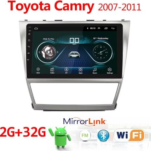 10.1'' Android 9.1 For Toyota Camry 2007 2008 2009-2011 2din Car Radio GPS Navigation Stereo Audio Video Player WIFI Mirror Link