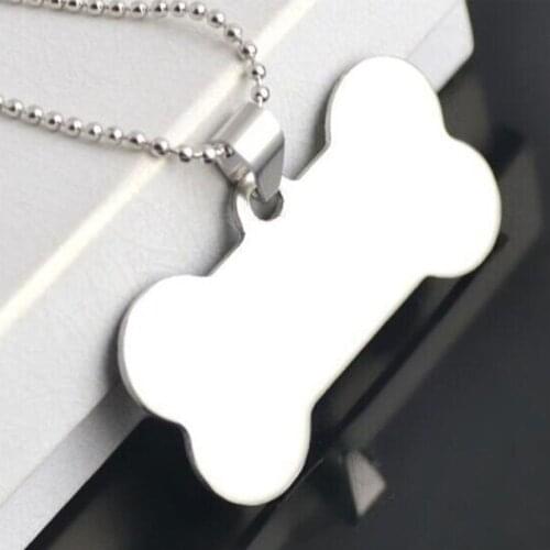 Stainless Steel Pet Tags 49*28MM Stainless Steel Dog Bone Shaped Pet ID Tag 500PCS/Lot Wholesale&Retail Dog Name Tag