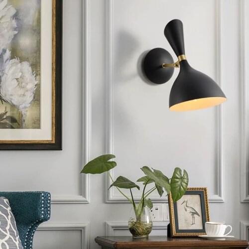 European modern led wall lamp new design simple nordic indoor lamp Modern home hotel Flexible and iron wall lighting