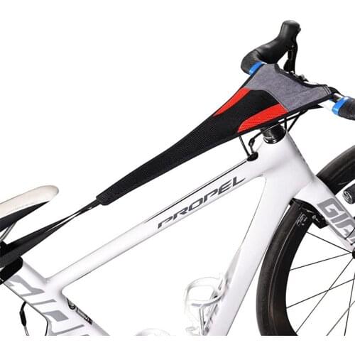 Indoor MTB Bike Trainer Frame Bicycle Sweat Cover Guard Net Catcher Absorbs Sweat Strap Protection Turbo Trainer Belt Elastic