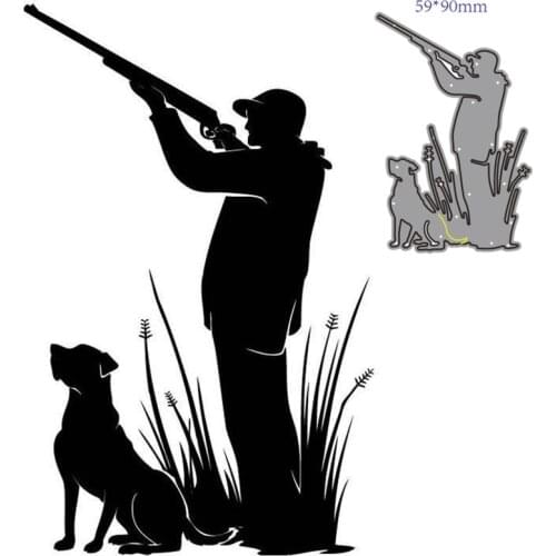 Metal Cutting Dies Cut Mold hunt Decoration Scrapbook Paper Craft Knife Mould Blade Punch Stencils