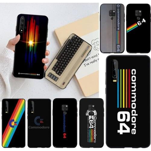 CUTEWANAN C64 COMMODORE 64 Bling Cute Phone Case for Huawei P40 P30 P20 lite Pro Mate 20 Pro P Smart 2019 prime