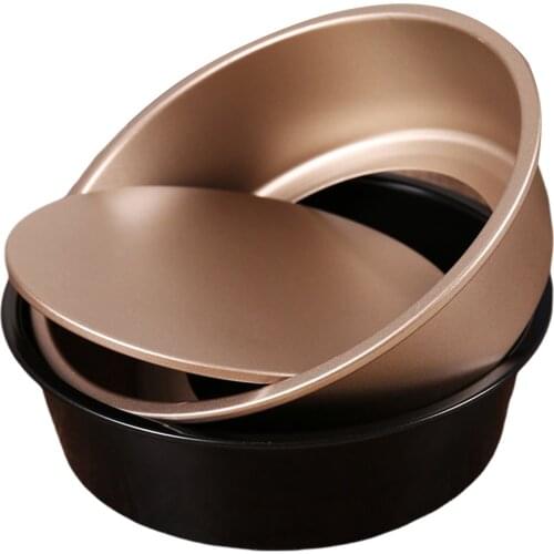 Round Cake Mold Set Aluminum Alloy Cake Pan Set Non Stick Baking Pans 6/8 inch Cakes Mould Removable Bottom