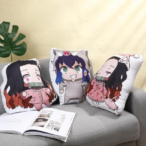 Devils Blade Manga Peripheral Anime Plushies Cushion Pillow Demon Slayer Kimetsu No Yaiba Cartoons Pajamas Stuffed Plush Toys