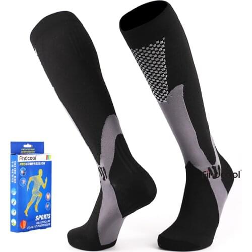 Plantar Fasciitis Sokcs Compression Travel Flying Socks Stockings for Men Medium Graguated Compression Knee High Socks