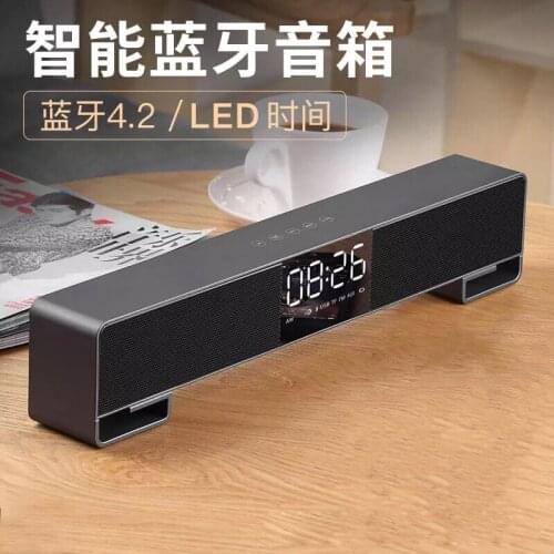 ELRVIKE Portable BT2 Bluetooth Speaker Wireless Subwoofer Powerful Deep Bass Stereo Subwoofer USB Aux 3.5mm for Home Theatre