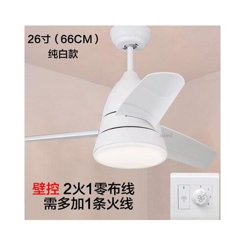 Children room 26 Inch Ceiling Fan Modern/Contemporary Nickel Feature for LED Metal Bedroom Dining Room Study Room/Office 85-265