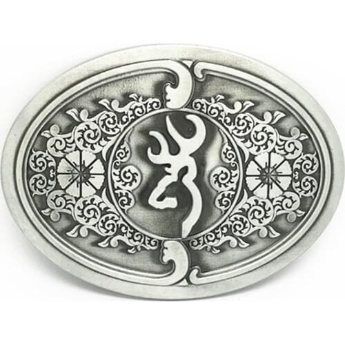 The cowboys of the west belt buckle BROWNZNG wild sheep GuXi wear-resisting zinc alloy is suitable for 4.0 belt